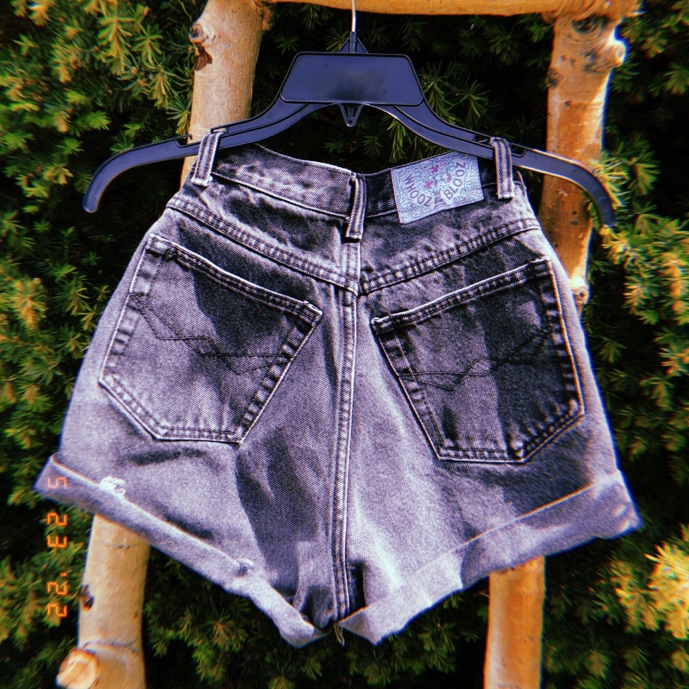 Women’s shorts , Brand: WHOOZ BLOOZ , black/grey wash , 25 details for size ⬇️